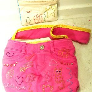 Charity Support Pink Purse Cats, Stars, Peace and Change Purse